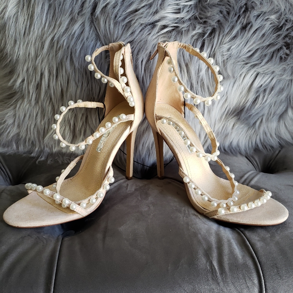 Strappy Pearl Heels